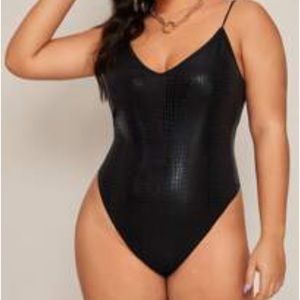 NWOT Black Print Bodysuit